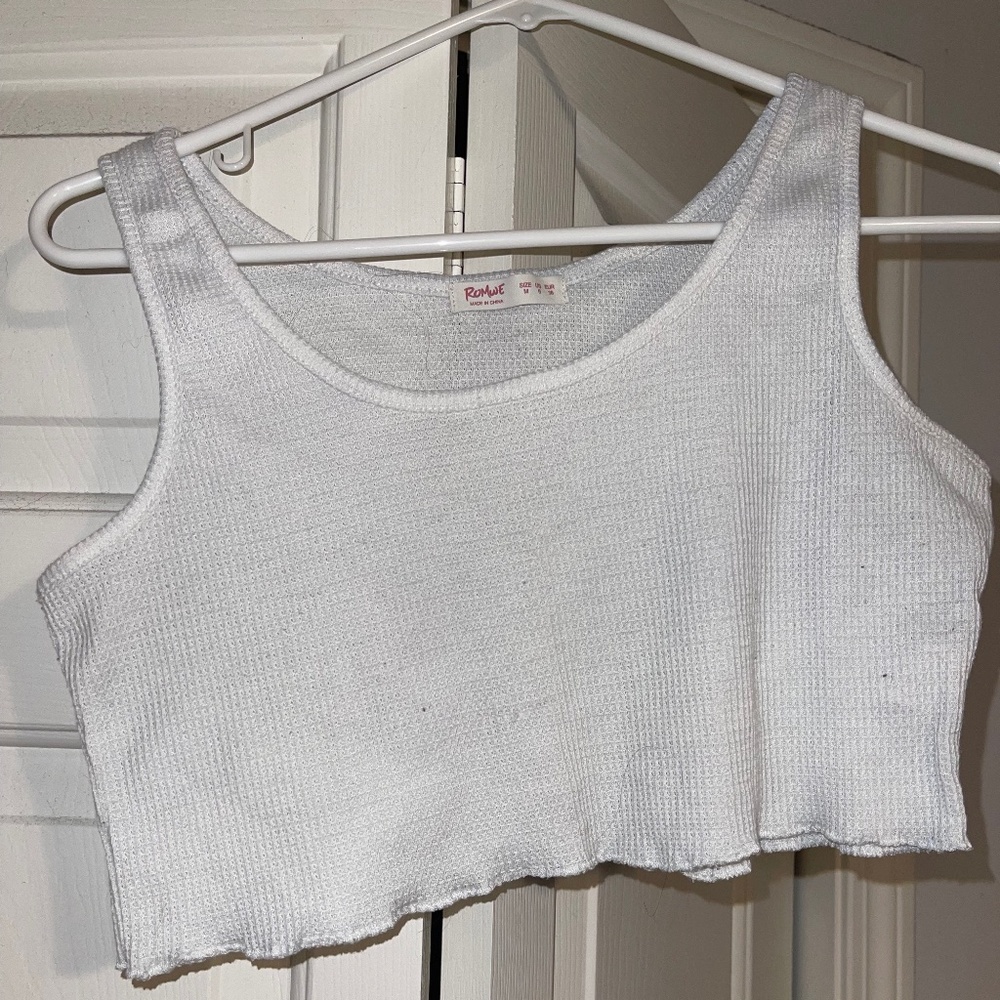 White Crop Top